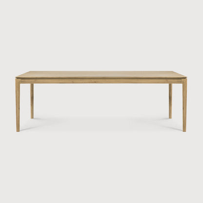95" Varnished Oak Bok Dining Table