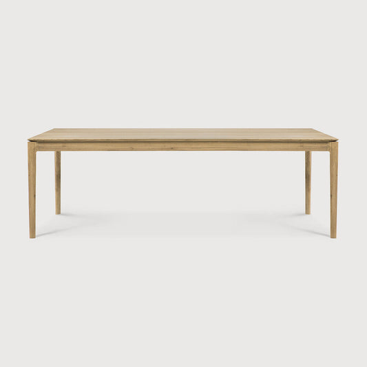 95" Varnished Oak Bok Dining Table