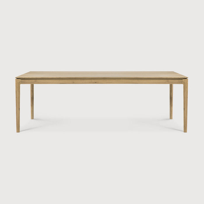 95" Varnished Oak Bok Dining Table