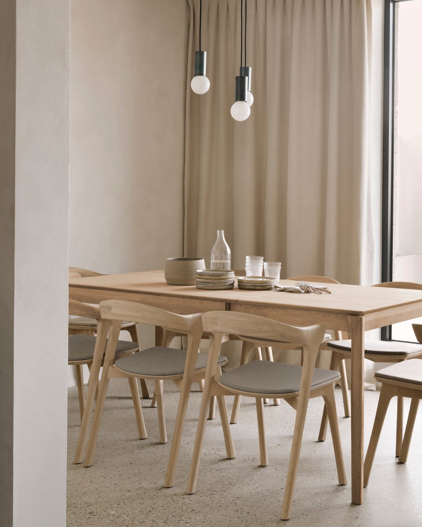 Oak Bok Extendable Dining Table