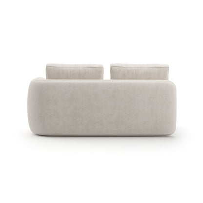 Overlap Raf Loveseat Ecru
