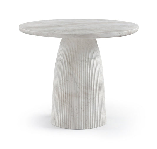 Venosa 36" Concrete Indoor / Outdoor Dining Table - White