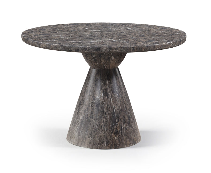 Aquino 43.5" Concrete Indoor/Outdoor Dining Table - Brown