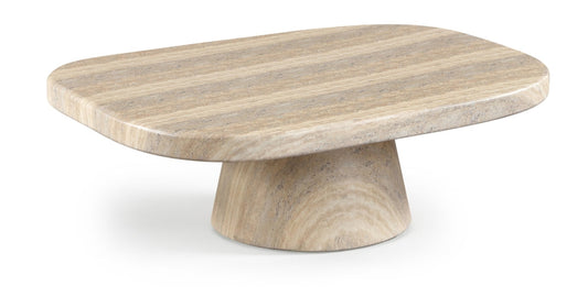 Prato Concrete Indoor/Outdoor Coffee Table - Travertine