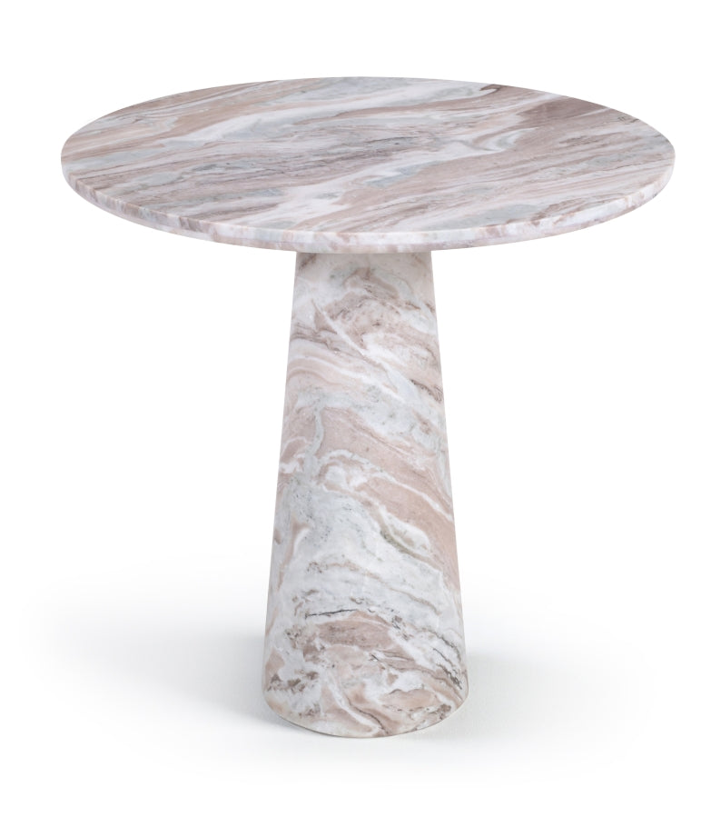 Fontelina 30" Genuine Genuine Marble Bistro Dining Table - Brown