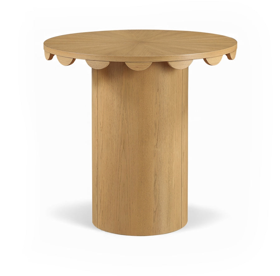 Dahlia 36" Solid Wood And Natural Cane Counter Height Table - Natural