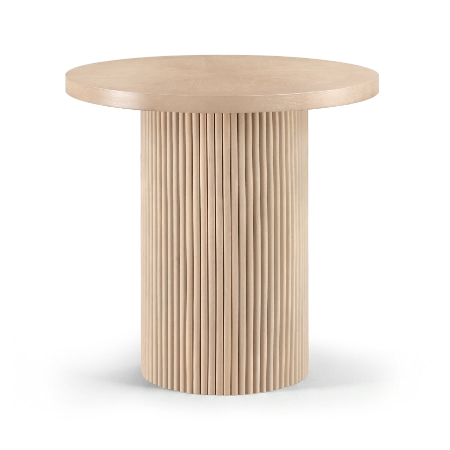 Belinda 36" Oak Veneer And Solid Wood Counter Height Table - Natural