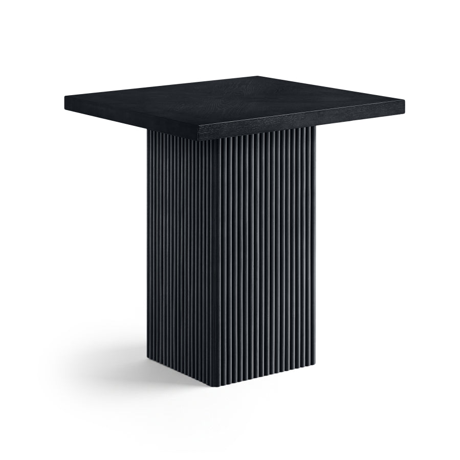 Belinda 32" Oak Veneer And Solid Wood Counter Height Table - Black