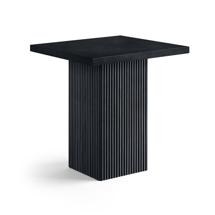 Belinda 32" Oak Veneer And Solid Wood Counter Height Table - Black