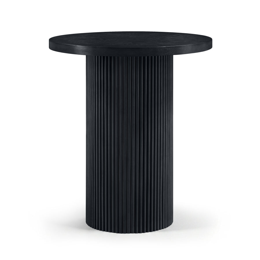 Belinda 36" Oak Veneer And Solid Wood Bar Height Table - Black