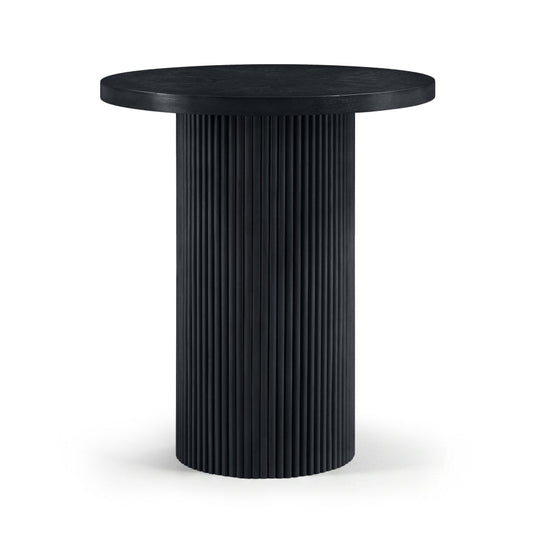 Belinda 36" Oak Veneer And Solid Wood Bar Height Table - Black