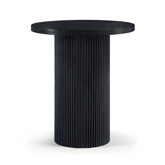 Belinda 36" Oak Veneer And Solid Wood Bar Height Table - Black