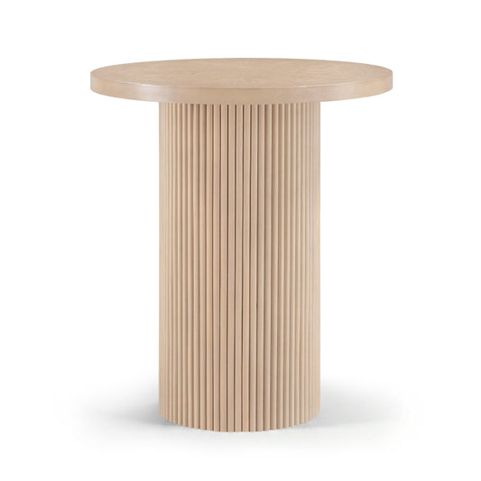 Belinda 36" Oak Veneer And Solid Wood Bar Height Table - Natural