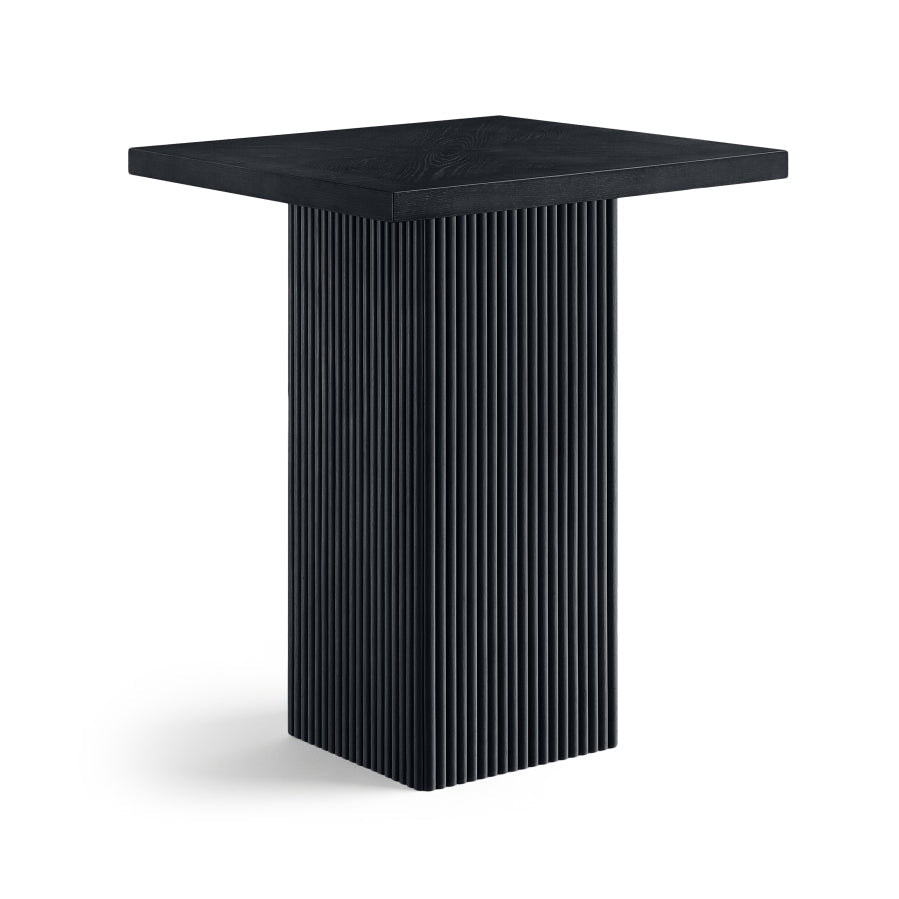 Belinda 32" Oak Veneer And Solid Wood Bar Height Table - Black