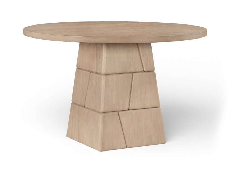 Tavio 48" Oak Veneer And Solid Wood Dining Table - Natural