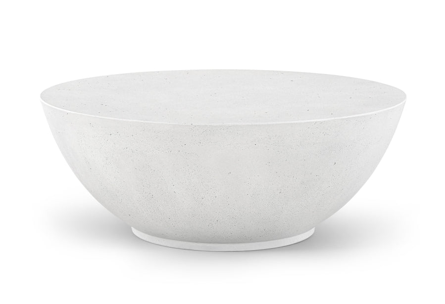 Reggio Concrete Indoor/Outdoor Coffee Table - White