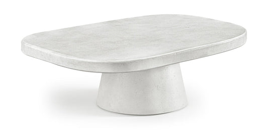 Prato Concrete Indoor/Outdoor Coffee Table - White
