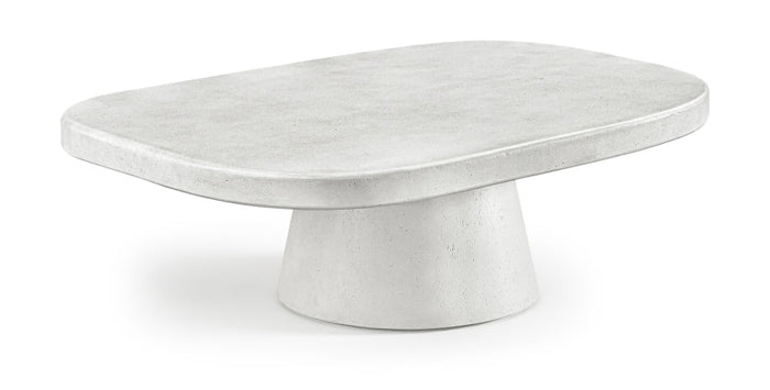 Prato Concrete Indoor/Outdoor Coffee Table - White