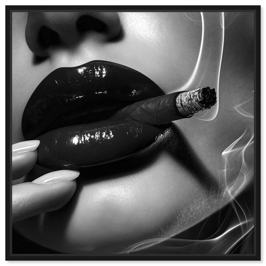 Midnight Smoke - Framed Acrylic Art