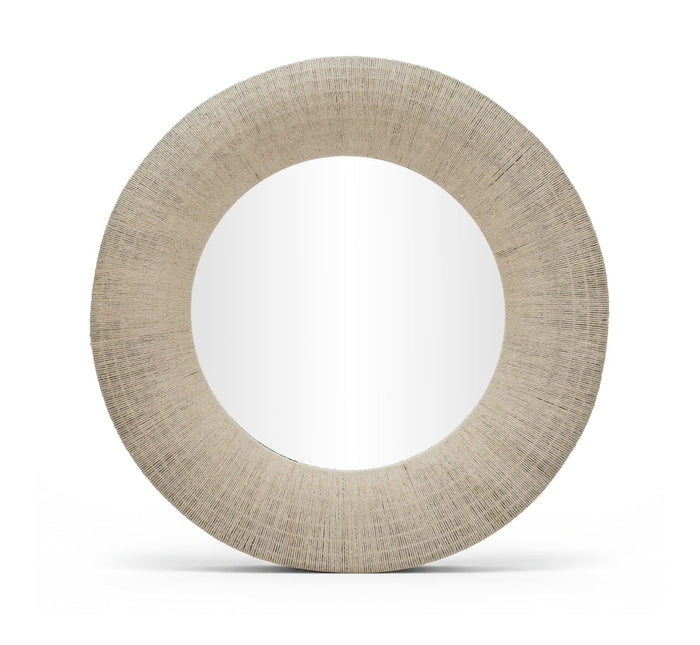 Meadow 36" Jute Rope Framed Framed Mirror - Natural