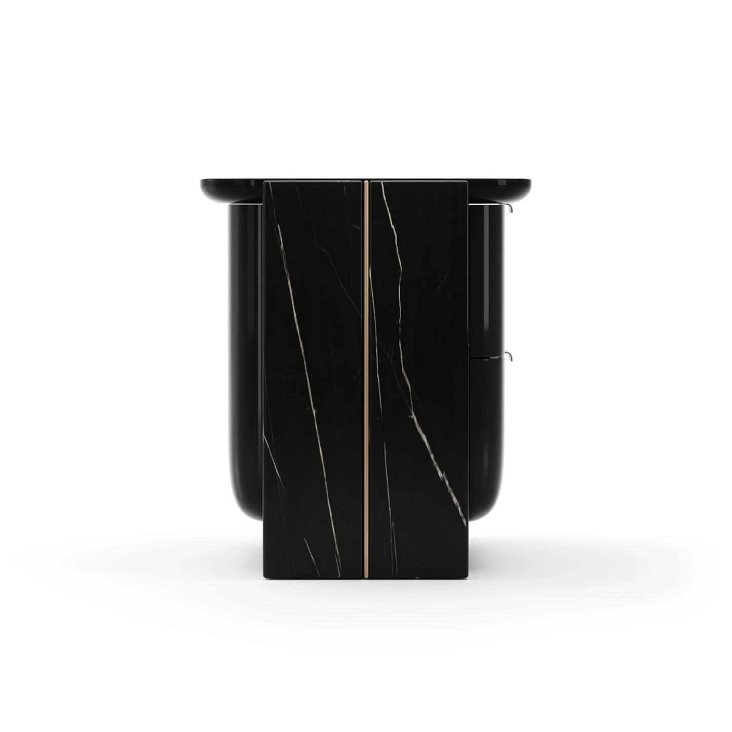 Overlap Small Nightstand Dark