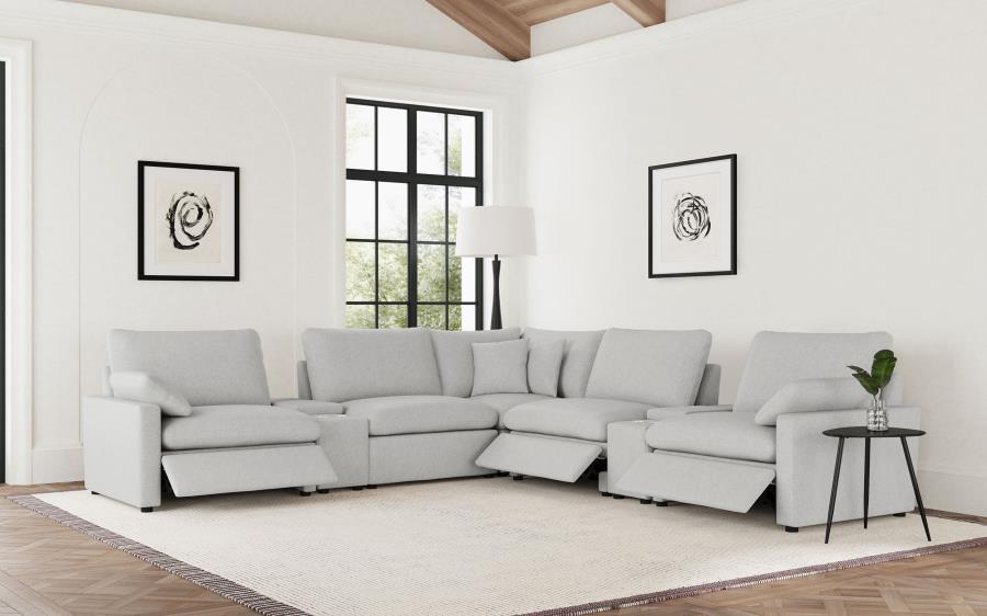 COLLINS MODULAR RAF POWER RECLINER GREY