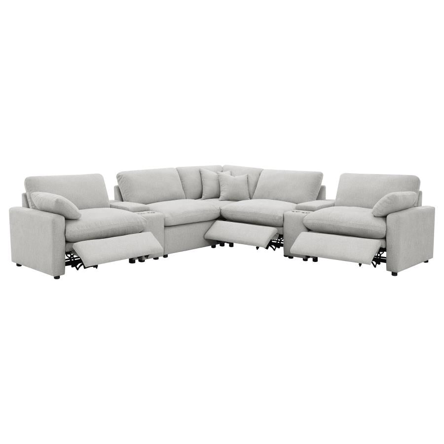 COLLINS MODULAR RAF POWER RECLINER GREY