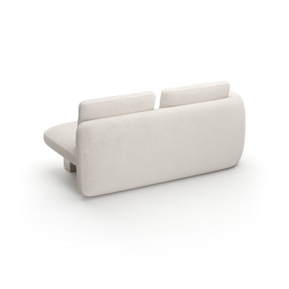 Overlap Laf Loveseat Ecru