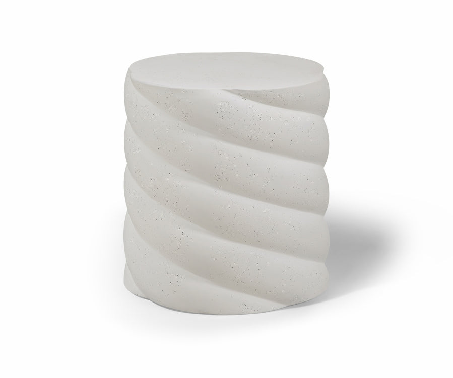 Marmet Concrete Indoor / Outdoor End Table - Cream