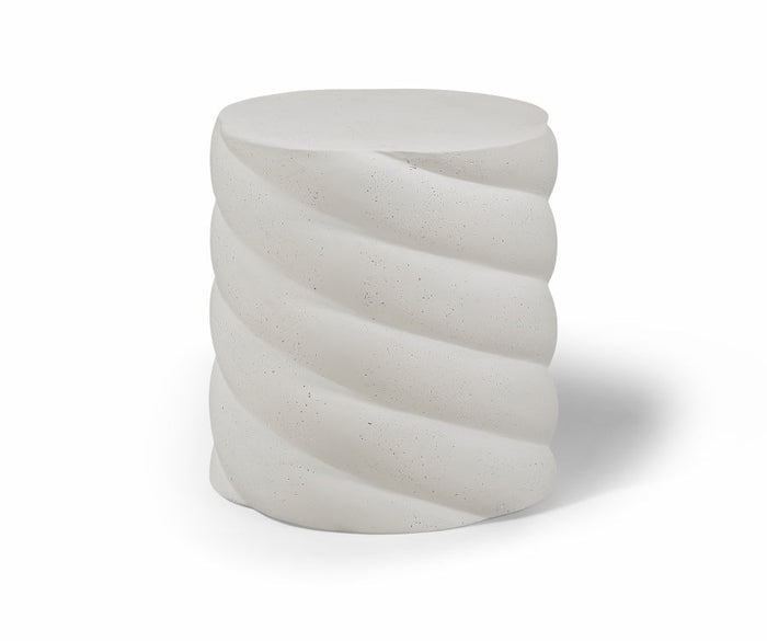 Marmet Concrete Indoor / Outdoor End Table - Cream