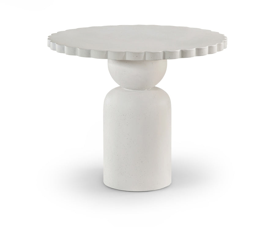 Petalia 36" Concrete Indoor / Outdoor Dining Table - Cream