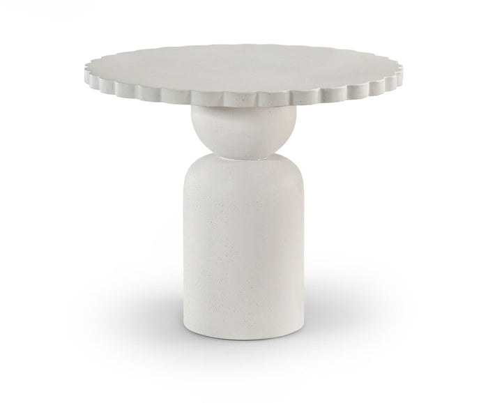Petalia 36" Concrete Indoor / Outdoor Dining Table - Cream