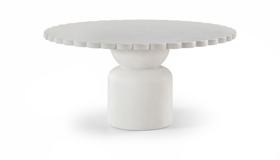 Petalia 60" Concrete Indoor / Outdoor Dining Table - Cream