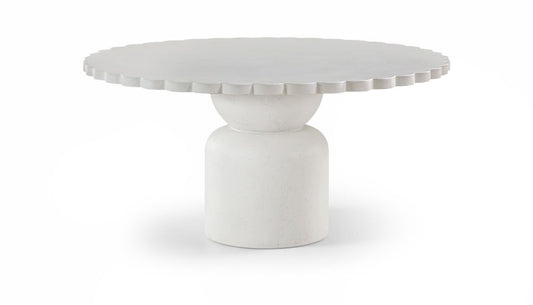 Petalia 60" Concrete Indoor / Outdoor Dining Table - Cream