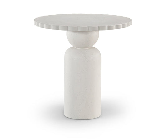 Petalia 36" Concrete Indoor / Outdoor Counter Height Table - Cream