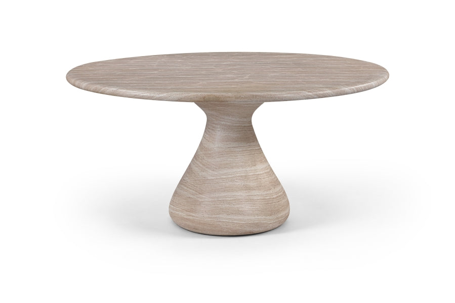 Sano 60" Concrete Indoor / Outdoor Dining Table - Travertine