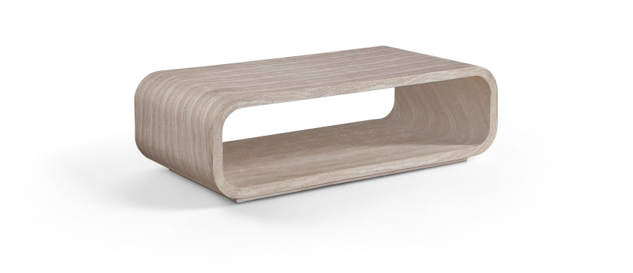 Calix Concrete Indoor / Outdoor Coffee Table - Travertine