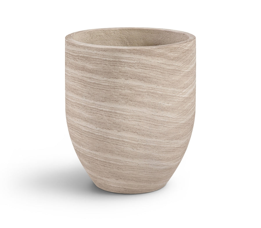 Florique 20.5" Indoor / Outdoor Concrete Planter - Travertine