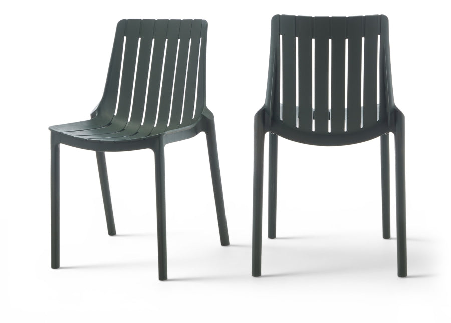 Marilla Polypropylene Outdoor Patio Dining Chair - Green