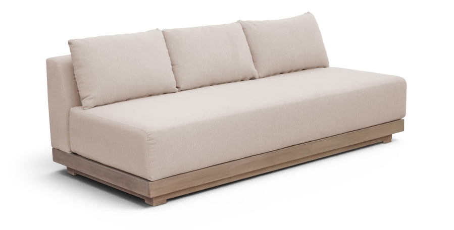 Solace 77" Olefin Performance Fabric Outdoor Patio Sofa - Beige