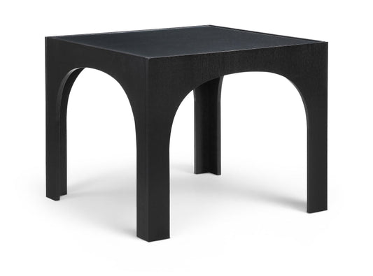 Waldorf 36.25" Tempered Glass Top Dining Table - Black