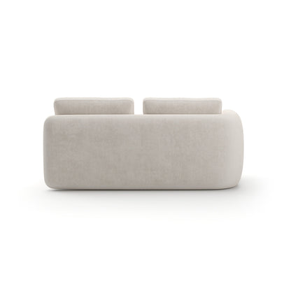 Overlap Laf Loveseat Ecru