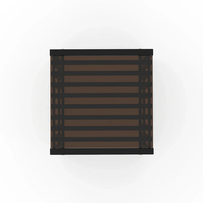 Pinstripe Dark End Table