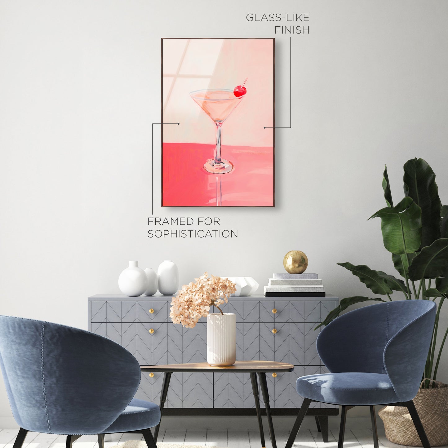 Blush in Glass | Acrylic Panel