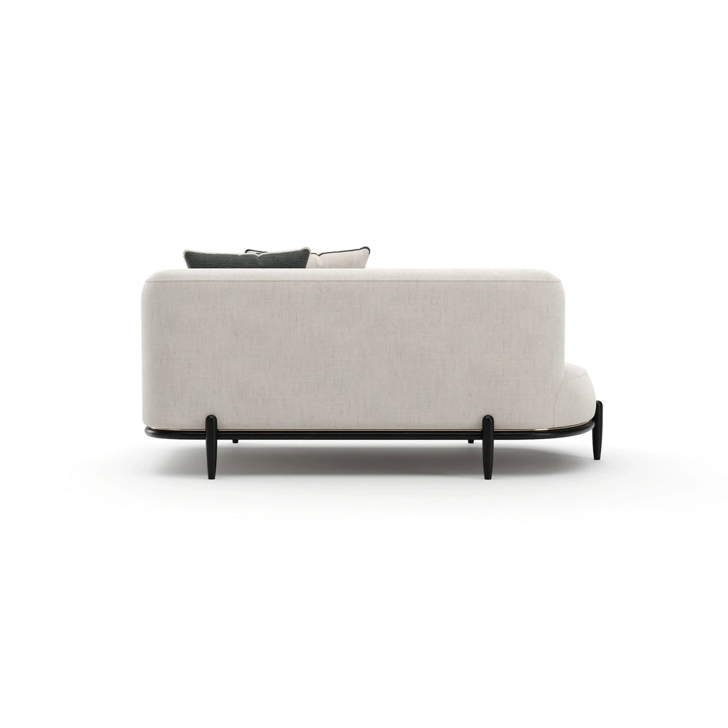 Madera Armless Laf Bumper - Oatmeal