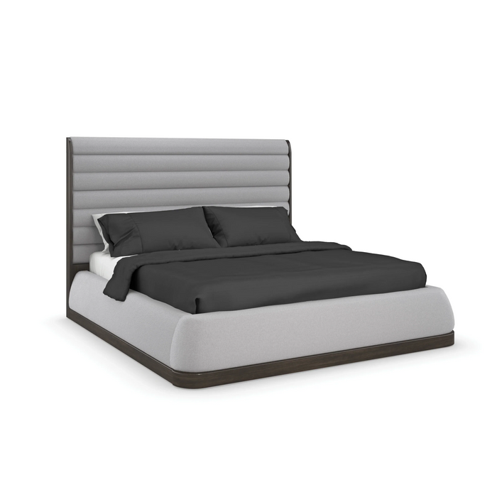 La Moda Uph Panel Bed - Kg W/Wings