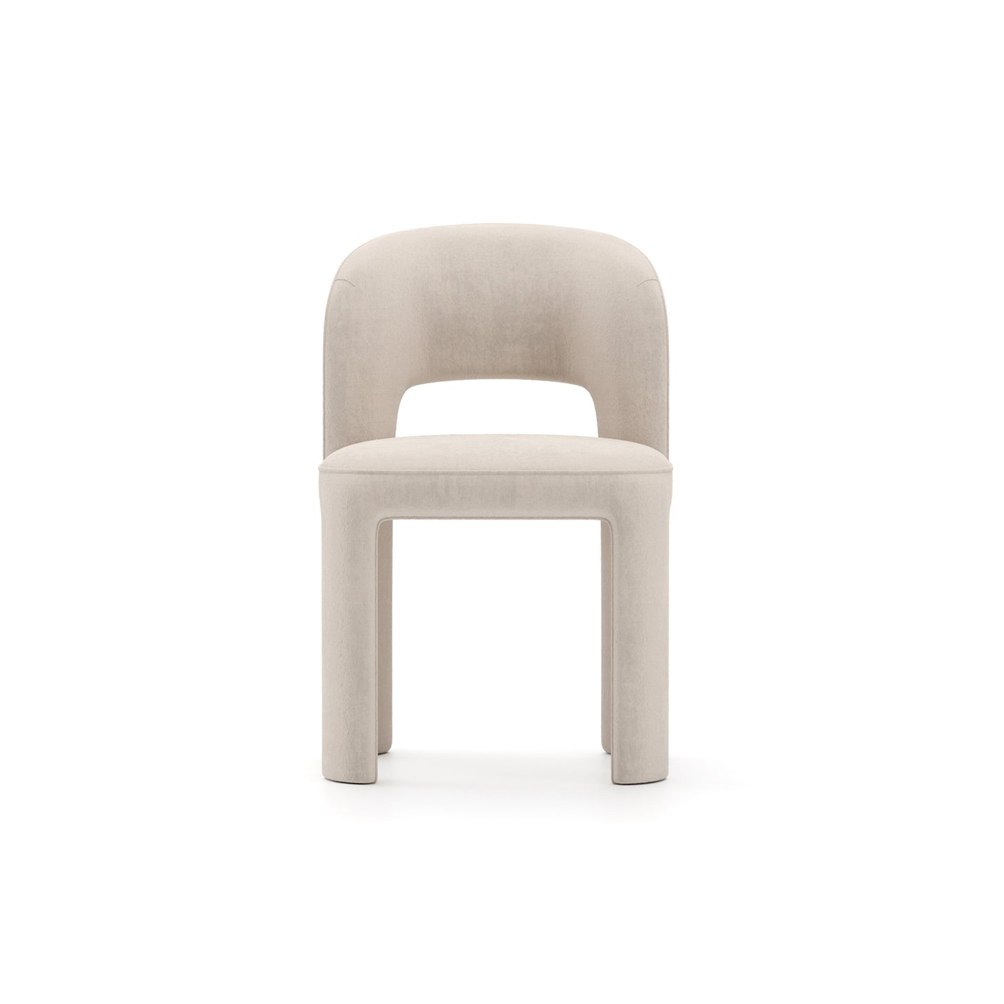 Overlap Side Chair Ivory