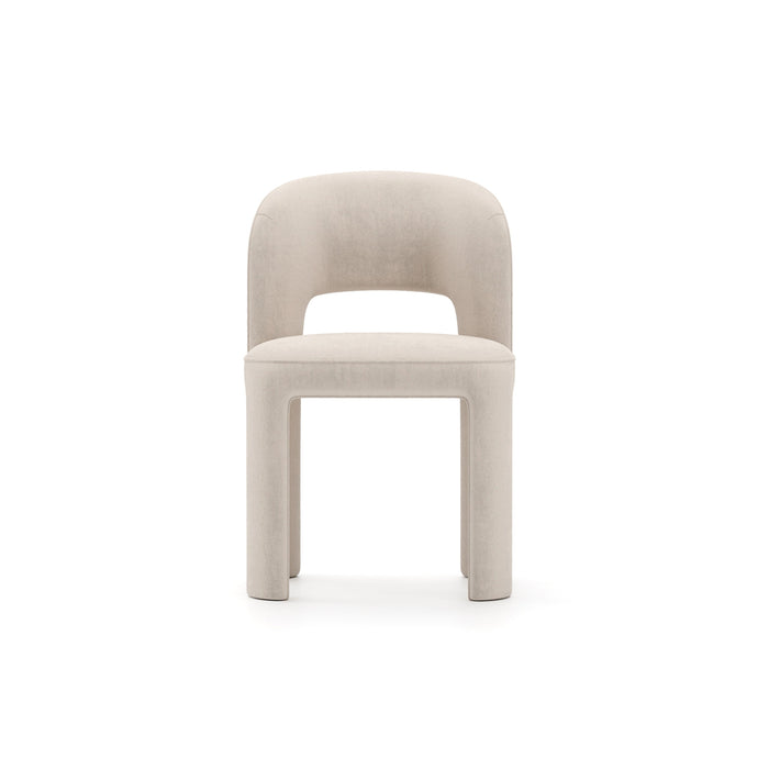 Overlap Side Chair Ivory