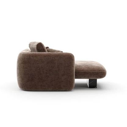 Overlap Laf Chaise Dark Taupe