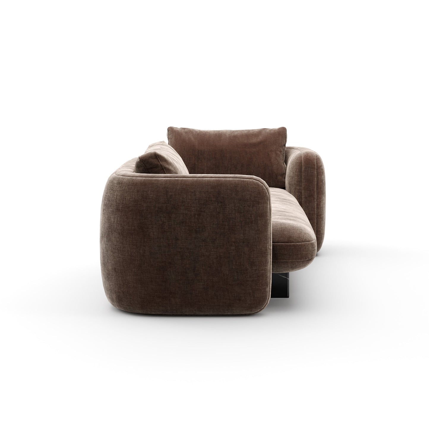 Overlap Bedroom Chaise Dark Taupe